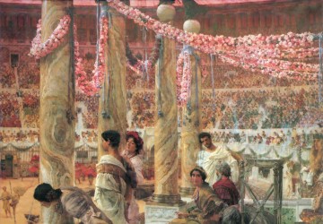 Caracalla et Geta romantique Sir Lawrence Alma Tadema Peinture à l'huile